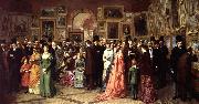 William Powell Frith A Private View at the Royal Academy, 1881. oil on canvas
